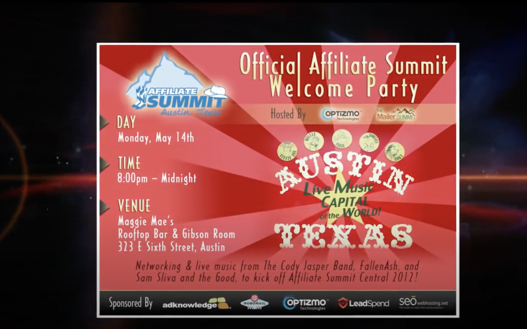 Affiliate Summit – Austin 2012 – Welcome Party